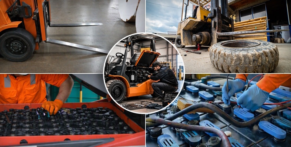 forklift problems prevented by regular maintenance