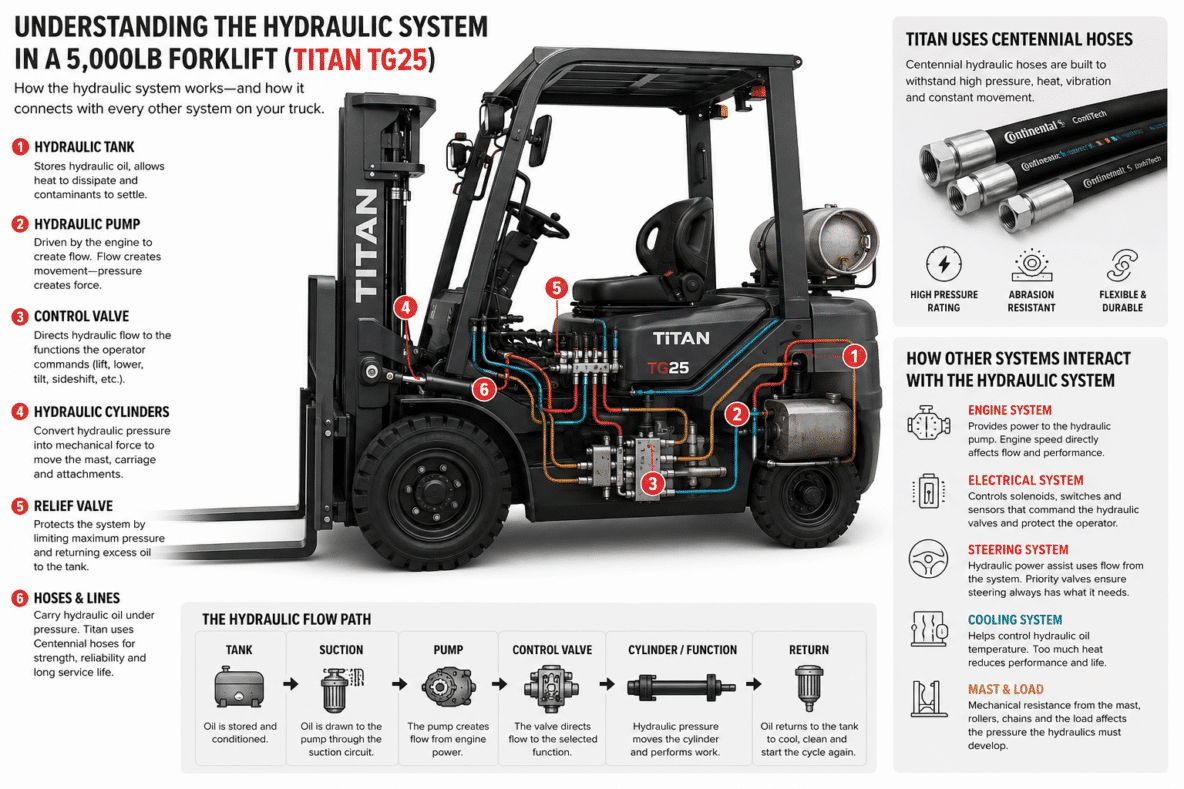 forklift hydraulic system